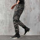 Modern und lässig: Camouflage-Kunstleder-Cargohose für Herren-Cargo Hose- 2