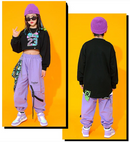 Urbaner Trend: Violette Cargohosen für Mädchen-Cargo Hose-35