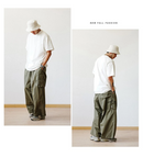 Khakifarbene Baggy-Cargohose für Herren-Cargo Hose- 777