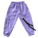 Urbaner Trend: Violette Cargohosen für Mädchen-Cargo Hose-2024