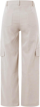 Cargo Pantalon Beige für Damen – Vintage Streetwear Look