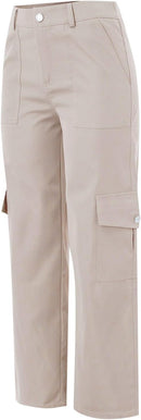 Cargo Pantalon Beige für Damen – Vintage Streetwear Look