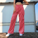 Trendige Eleganz in Pink: Cord-Cargohosen für Damen-Cargo Hose -55