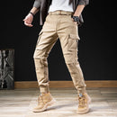 Urbaner Style: Slim-Cargo-Jeans für Herren im Camouflage-Look-Cargo Hose - 3