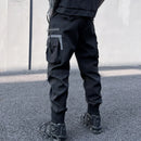 Sicherheit trifft Stil: Schwarze Cargohose-Cargo Hose- 74