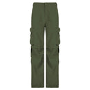 Modischer Army-Look: Damen Cargo in Grün-Cargo Hose - 55587