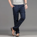 Marineblaue Cargochino für Herren: Eleganz und Funktionalität-Cargo Hose - 1