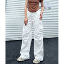 Braune Cargohose für Damen: stilvoll und bequem-Cargo Hose - 4