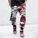 Rote und graue Camouflage-Cargohose für Herren-Cargo Hose- 211