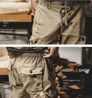 Tikalia Cargo Hose Khaki Herren-Cargo Hose - 744