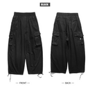 Khakifarbene Baggy-Cargohose für Herren
