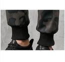 Modern und lässig: Camouflage-Kunstleder-Cargohose für Herren-Cargo Hose- 58