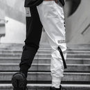Schwarz-weiße Cargohose für Herren-Cargo Hose - 34